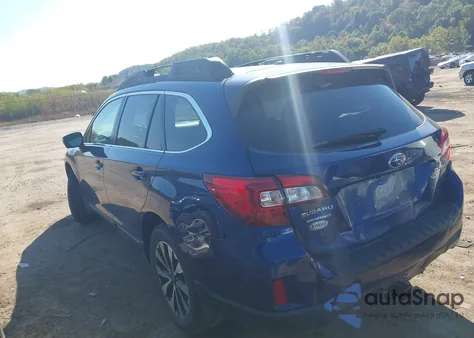 2015 Subaru Outback 2.5I Limited z USA, uszkodzony, nr VIN 4S4BSBNC2F3286213